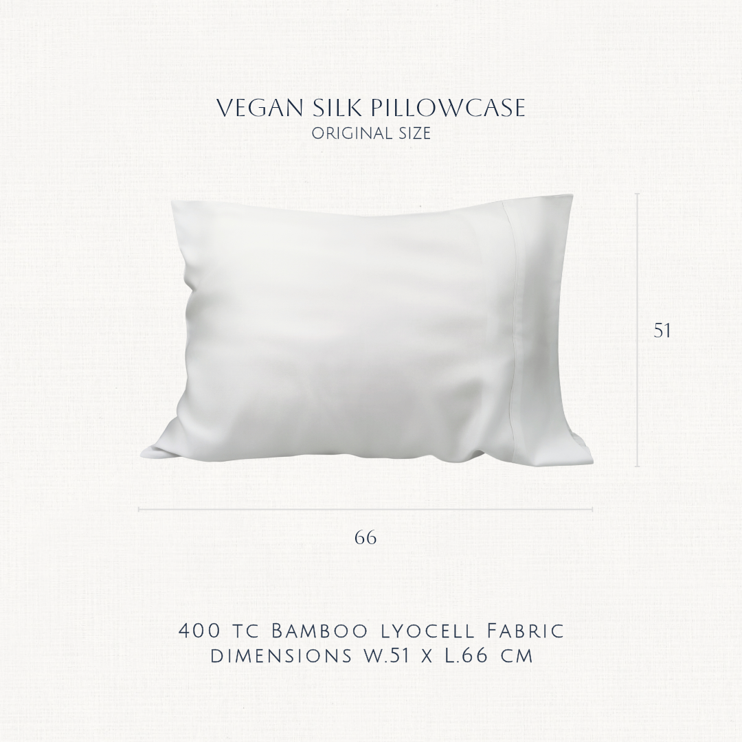 Vegan Silk Pillowcase (Bamboo Lyocell Fabric)